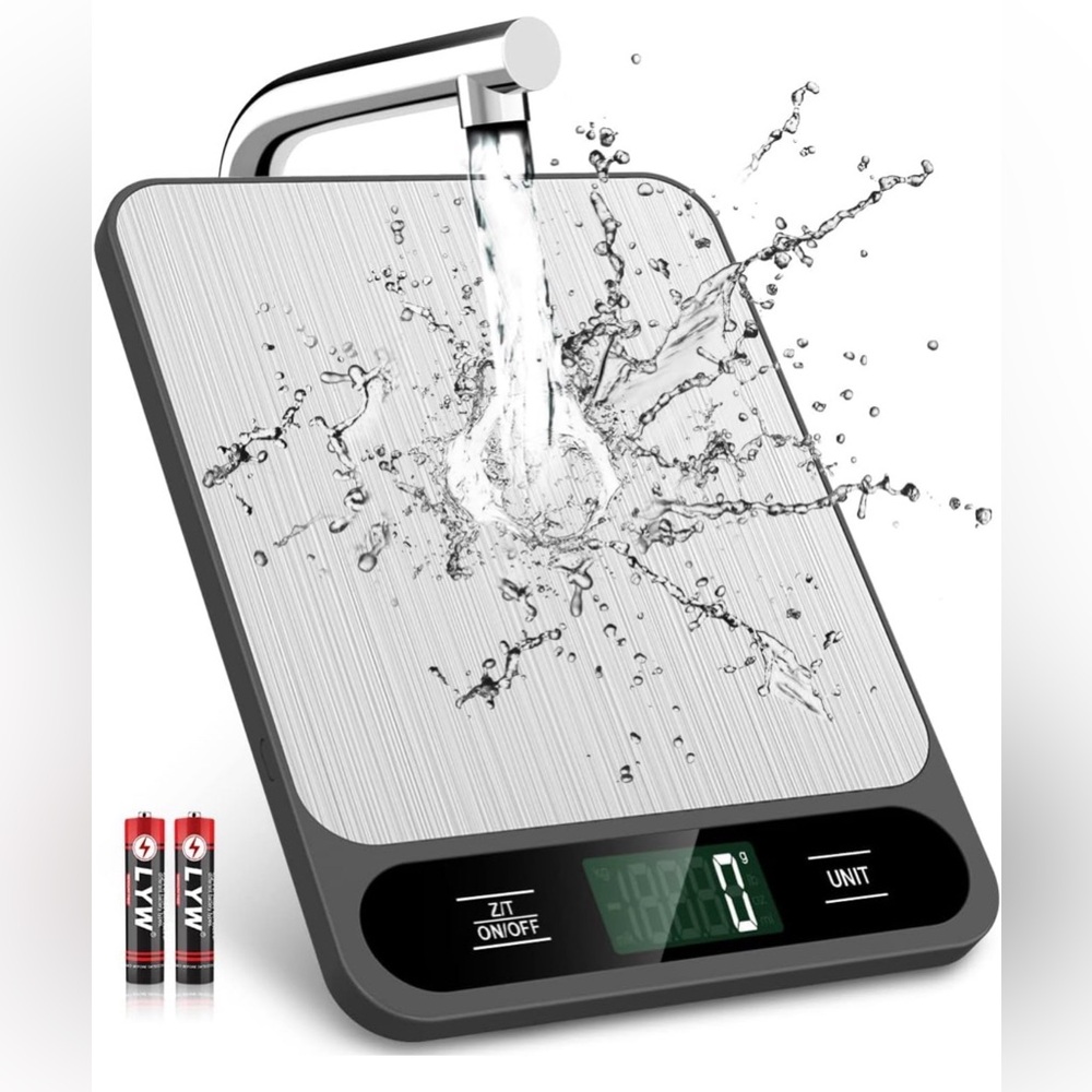 Mik-Nana Food Scale-10kg/22lb Digital Kitchen Scale Weight Gram Ounces 218 Black